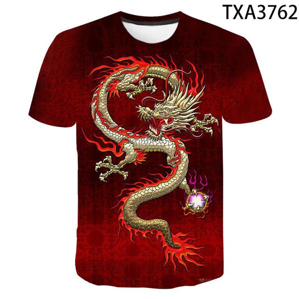 

dragon boy girl printed cool 3d print shirts horror graphic oversized men clothing