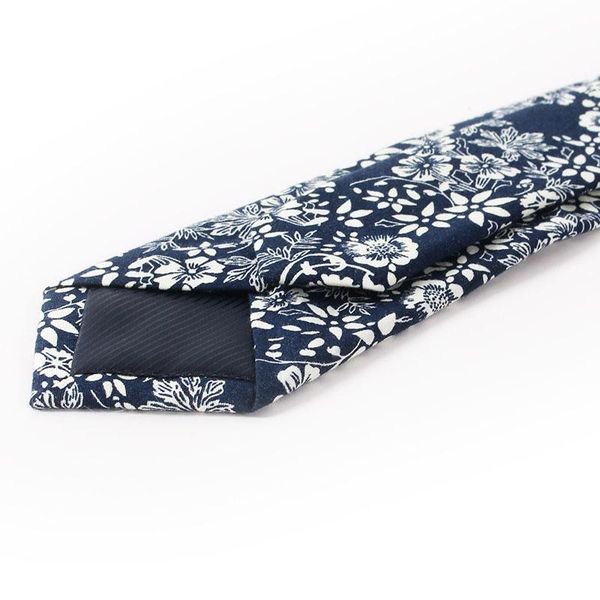 

leisure wholesale narrow-plate 6cm patchwork spot ties tie cotton flower printed tie cotton bdegarden jndjp, Blue;purple