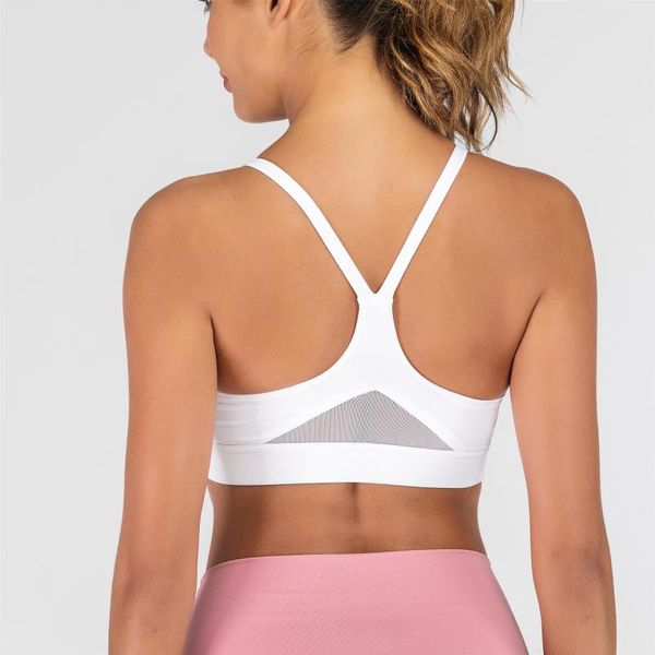 

chu yoga женщины спорт bra top проложенный йога brassiere фитнес спорт топ женский спорт бюстгальтер push up спорт, White;black