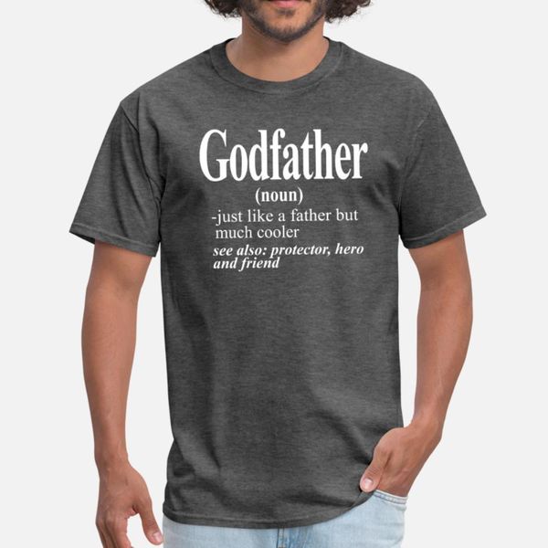 

godfather t shirt men customize cotton round collar basic solid famous comical summer trend shirt