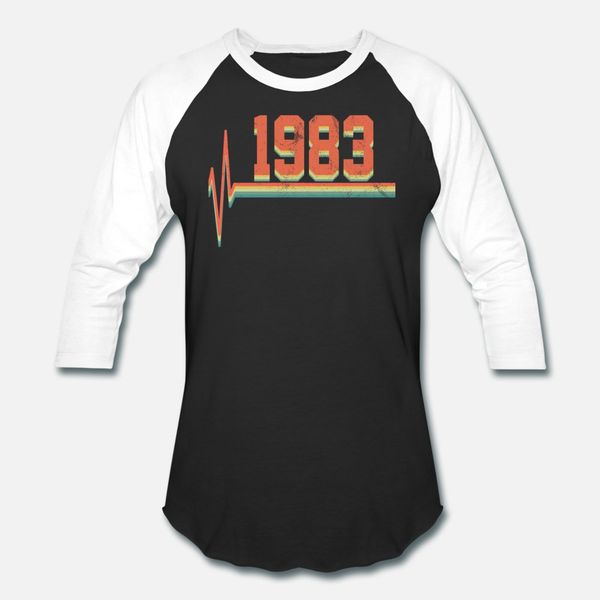 

1983 t shirt men custom tee shirt round collar basic solid fitness casual spring novelty shirt, White;black