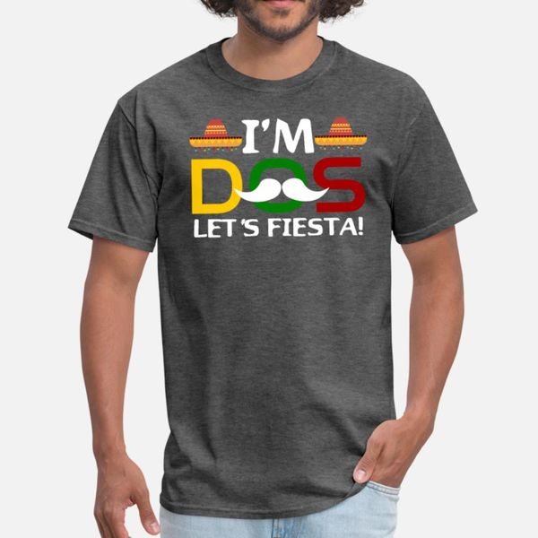 

i m dos let s fiesta t shirt men customized cotton crew neck clothes fitness casual summer letter shirt