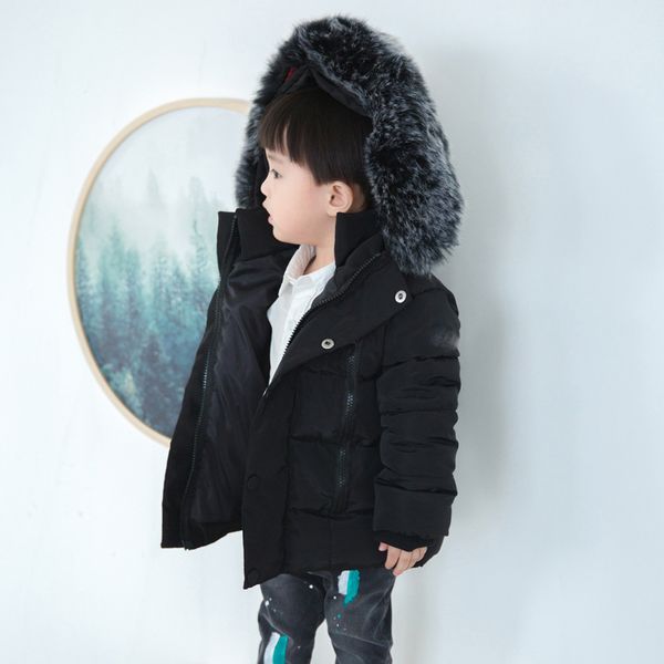 

winter children's boys character jackets cotton warm coat children outerwear, Blue;gray
