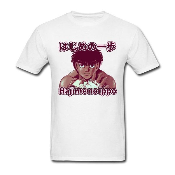 

hajime нет ippo makunoichi t рубашка с коротким рукавом мужские футболки vintage plus размер o-образным вырезом хлопок футболки