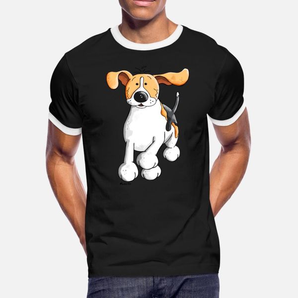 

funny running beagle cartoon t shirt men designs tee shirt plus size 3xl fit fit new fashion spring trend shirt
