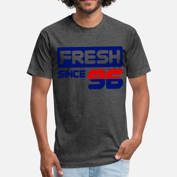 

fresh since 96 graphic t shirt men personalized 100% cotton s-3xl fit famous fashion summer kawaii shirt