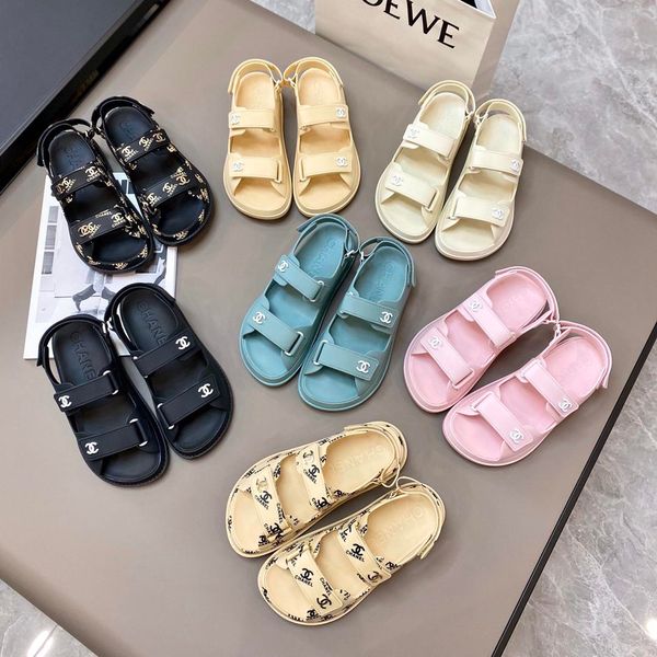 

2020 new arrival super new sandals, luxury mens and womens sandals, designer mens sandals, designer womens sandal, velcro flat sanda, Black