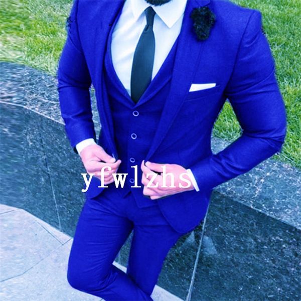 

выполненный на заказ one button groomsmen нотч groom tuxedos мужские костюмы свадебные / выпускной вечер / ужин шафер blazer (куртка + штаны, Black;gray