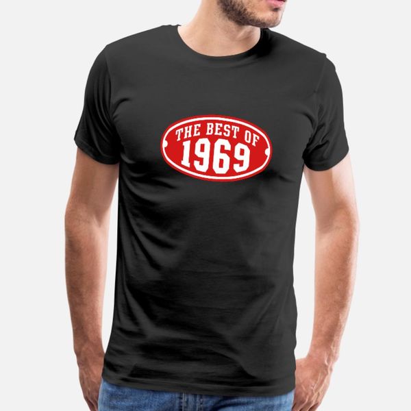 

the of 1969 2c birthday anniversary t shirt men printing short sleeve s-xxxl original loose casual summer style normal shirt, White;black