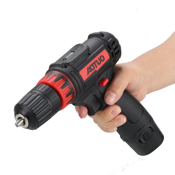 

12v cordless drill electric screwdriver mini wireless power driver dc lithium-ion battery brushless hand drill set hardware tool