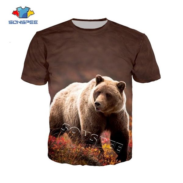 

summer men polar bear print forest design sportswear 3d print shirts hentai hippie hentai men clothing
