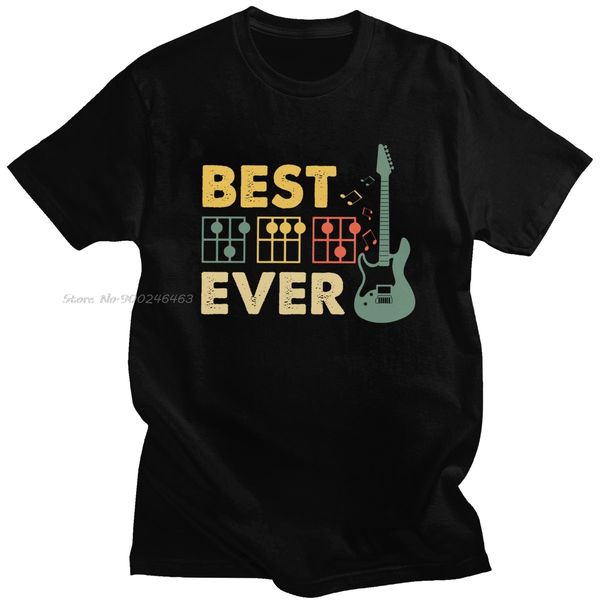 

урожай лучший гитарные ever музыка tshirt мужчины с коротким рукавом музыкант папа подарков гитарист лето t shirt хлопок tee tops