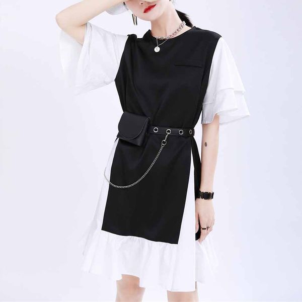 

johnature 2020 new fashion all-match waist bag belts for women summer detachable mini cool chain mini belts, Black;brown