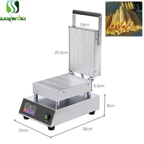 

digital waffle ice cream cone maker crispy egg roll making machine wafer biscuit egg roll crispy biscuit baking machine