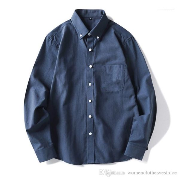 

mens long sleeves mens shirt designer solid color loose shirts autumn, White;black