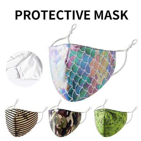 

bling bling fashion face mask пыле дышащий защитный чехол хлопок маска регулируемые многоразовые маски dhc1341