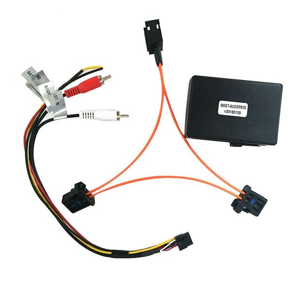 

for a6 a7 a8 q7 05-09 aux car optical fiber decoder box adapter