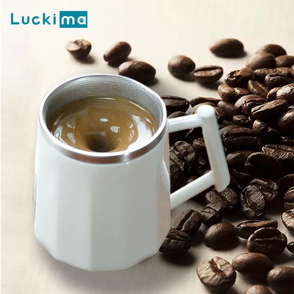 

automatic stirring coffee mug no battery needed mixing cup for milk chocolate cocoa protein shaker mug thermal cup gift idea