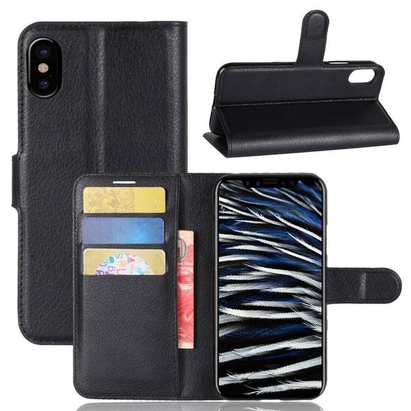 

cgjxslitchi grain wallet leather case for iphone8 stand holder case cover 9 colors no retail package