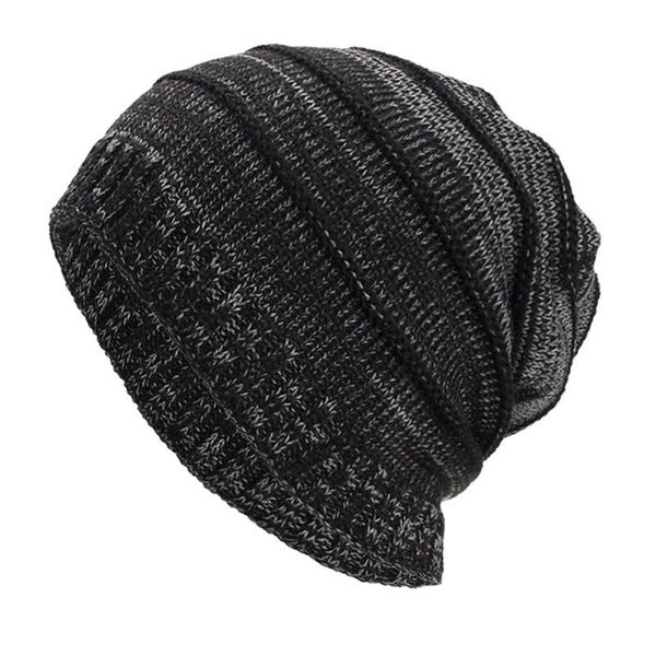 

зимняя hat мужчины теплый багги плетение крючком skullies шапочки зимние вязать beanie шерсть лыж череп шапки тюрбан hat gorros mujer invier, Blue;gray