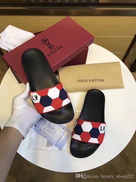 

2020 latest red leather casual slippers men's casual shoes fashion trend comfortable shoe size 38-45 type 39745400607b