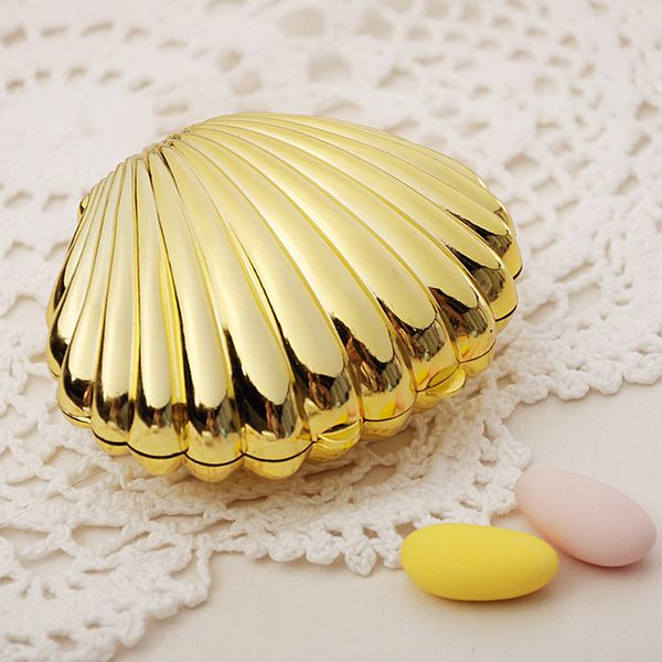 

10pcs/set candy storage wedding favor box party supplies shell shape baby shower