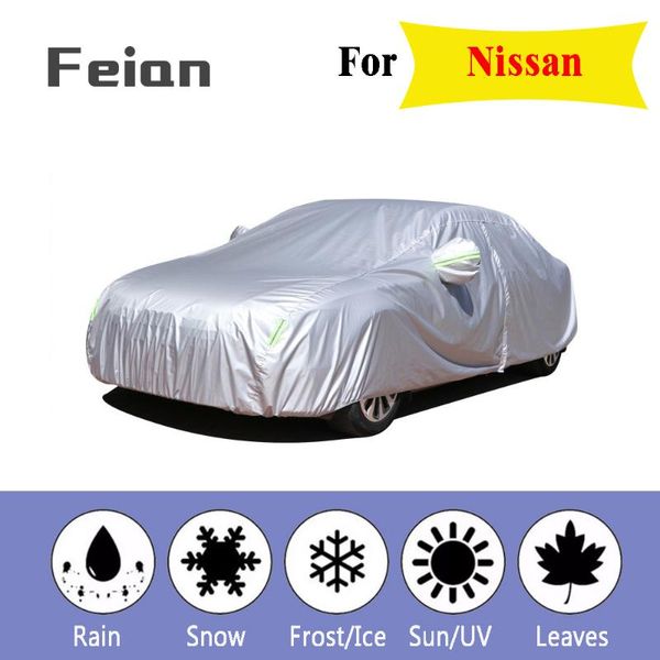 

full car cover indoor outdoor sunscreen heat snow e protection dustproof anti-uv shade for hatchback sedan suv for