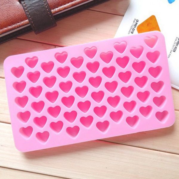 

cake tools diy silicone mold chocolate heart 55 lattices cookie tray candy