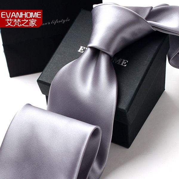 

new arrival silk ties for men gravata 9cm luxur solid necktie designers brand men's ties gravatas masculinas dark purple, Black;gray