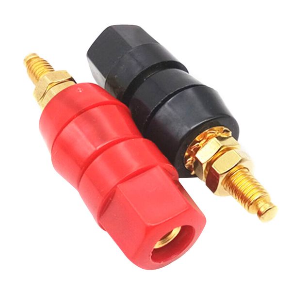 

2pcs / комплект разъем аудио разъем усилителя терминал черный и красный питания простота в использовании