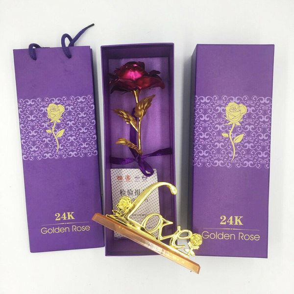 

valentines gold gold plated year leaf new 24k wedding day supplies rose rose gift day 's birthday decor valentine gifts foil uy2008 xiz