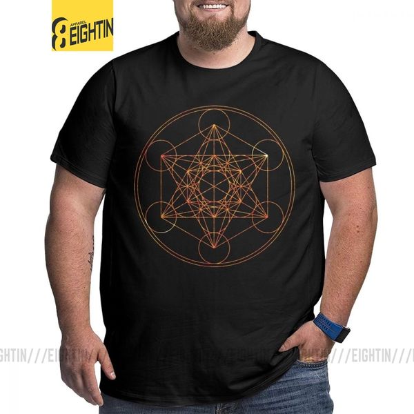 

creative metatron's cube the red moon t-shirt for men round neck cotton t shirt tall big fat short sleeve tees gift idea