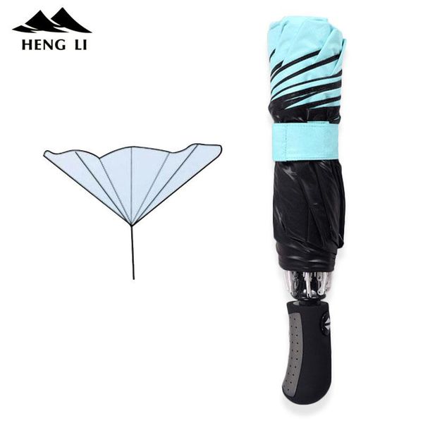 

umbrella umbrella color black coating inverted 3 fashion automatic reverse chuva man women automatic folding rain sunny for ikcbe