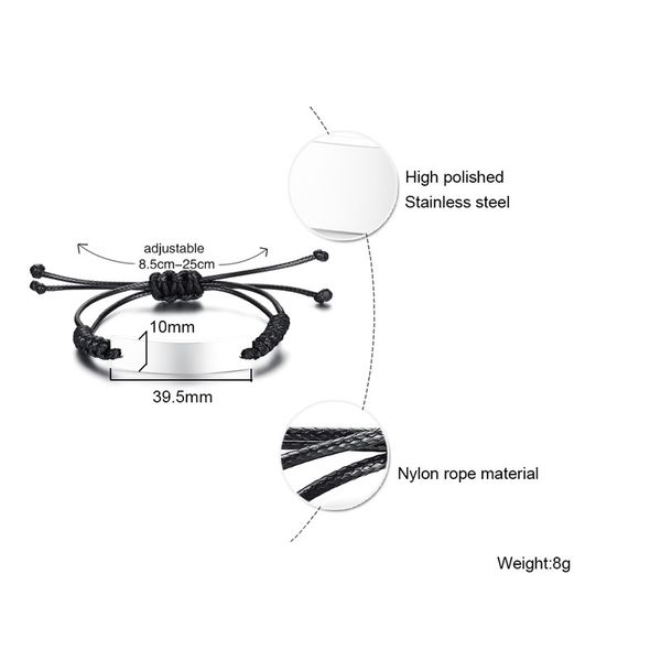 

ruiyi arrival fashion jewelry for women birthday gift black leather steel square metal color 10mm simple no allergic