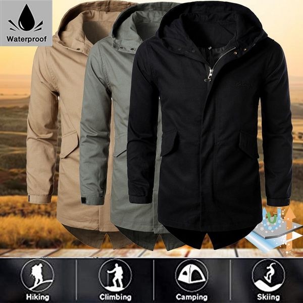 

men's spring/autumn outdoor/hiking jacket men mountain windbreaker 5xl fishing coat waterproof jackets, Blue;black