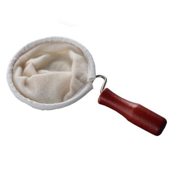 

dripper hand washed wooden handle cotton flannel coffee filter bag cloth maker