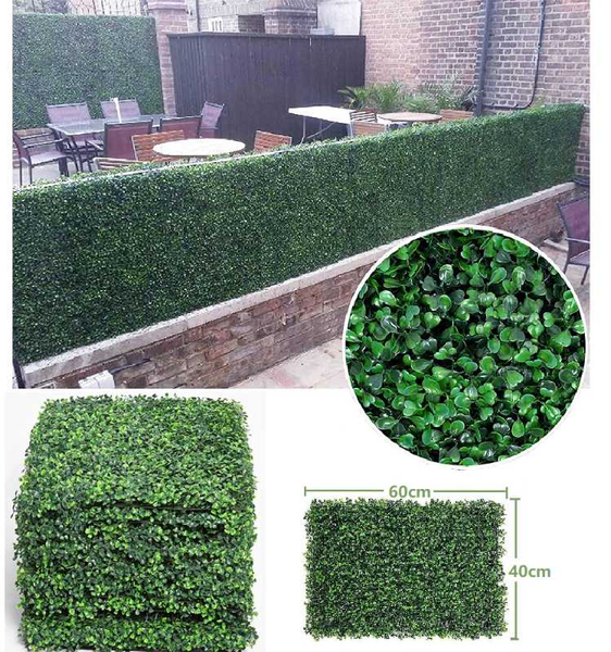 

decorative flowers & wreaths 12pcs 40x60cm artificial background panels wall of the faux boxwood panelling fence decorates garden plants