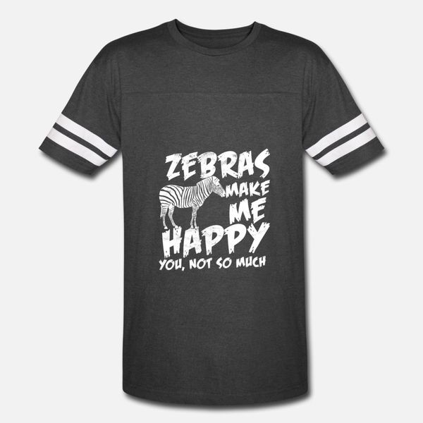 

zebra animal happiness t shirt men print 100% cotton o-neck normal interesting funny spring novelty shirt