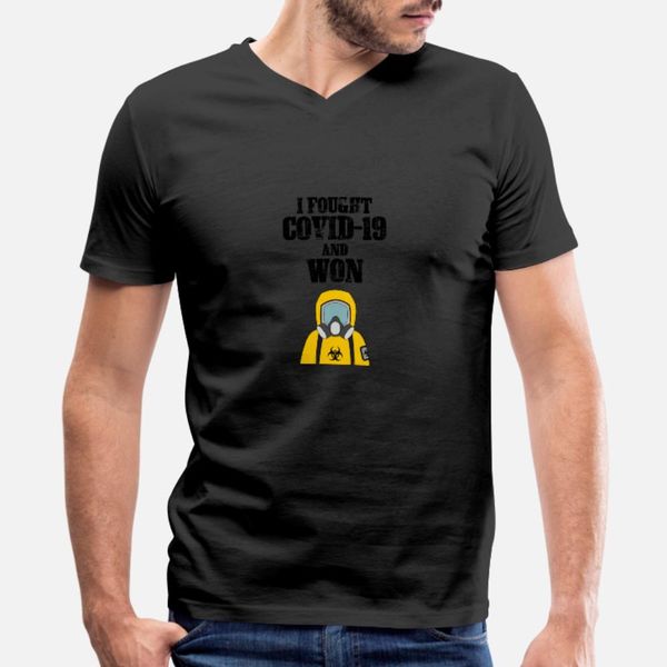 

я боролся covid 19 и won t shirt men дизайн хлопок euro размер s-3xl pattern сумасшедшая базовая весна осень outfit рубашка