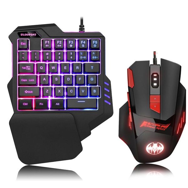 

keyboard mouse combos ergonomic led backlight gaming usb wired mouse keyboard set gamer lapcomputer mouse for home gamer