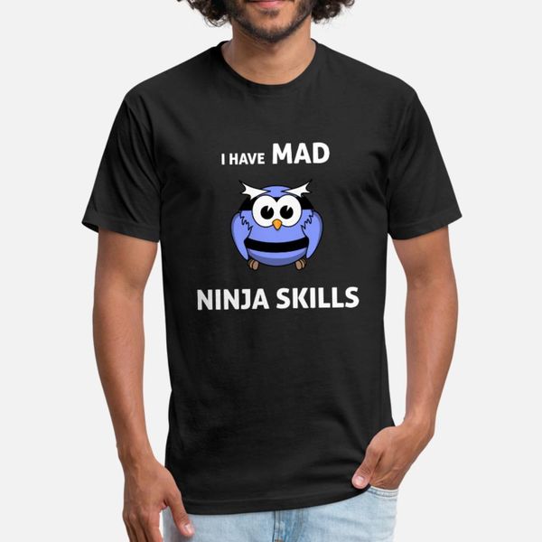 

ninja warrior i have mad ninja skills t shirt men designs 100% cotton crew neck basic solid fitness funny casual spring kawaii shirt