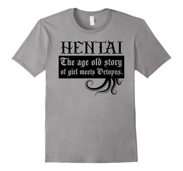 

2019 new summer cool tee shirt funny hentai anime shirt - age old story manga gag tee funny t-shirt