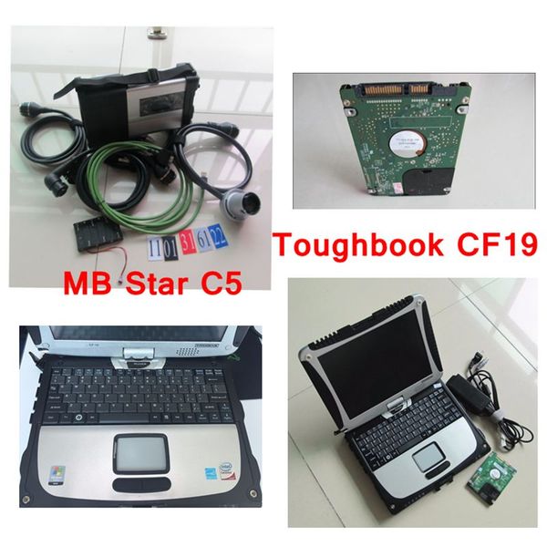

super mb sd star c5 diagnosis with lapcf19 toughbook diagnostic pc installed latest mb star c5 software v2020.05 for sd