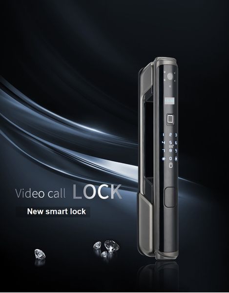 

app remote video call intercom monitoring night vision anti-theft automatic door smart lock fingerprint