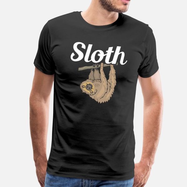 

sloth t shirt men designing tee shirt o neck slim interesting building spring autumn natural shirt
