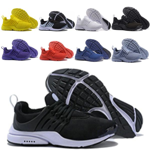 

presto running shoes men women black white gray all white yellow orange red light blue sneakers sports trainers chaussures