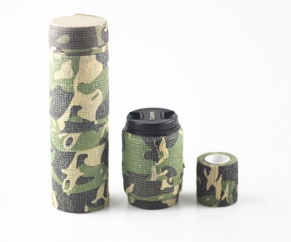 

outdoor non-woven self adhesive bandage jungle camouflage tape camping outdoor sports elastic tape army fan supplies