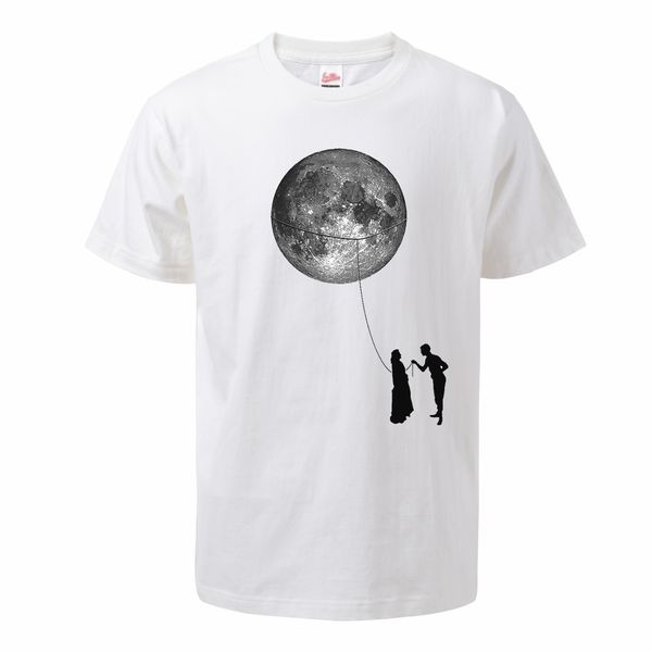 

give you the moon couple men's summer couple tshirt 100% cotton round neck short-sleeved t-shirt fashion streetwear tees