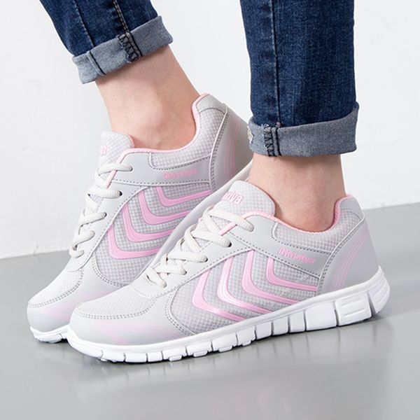 

damyuan women light running shoes jogging shoes breathable man sneakers slip on loafer shoe men's casual lover 36-44, Black