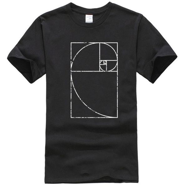 

fibonacci spiral mathematics geek - t shirt - 6 colour options - small to 3xl